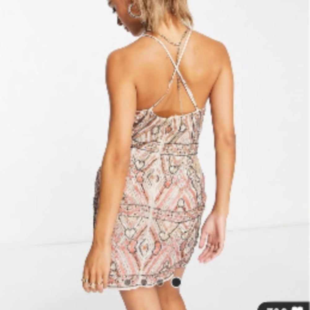 ASOS Sequin lace dress